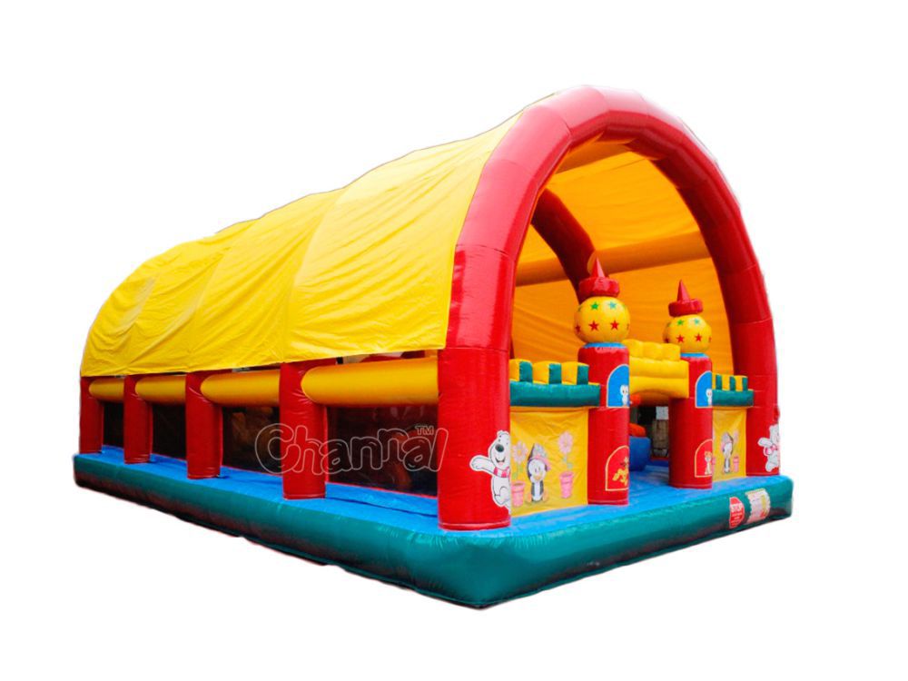 Inflatable Funcity With Roof Channal Inflatables