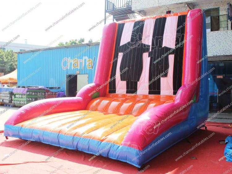 inflatable velcro jumping wall game for sale