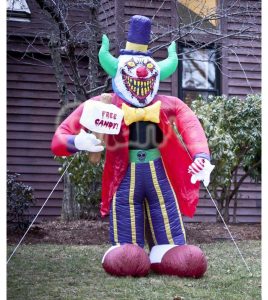 life size inflatable creepy clown for Halloween
