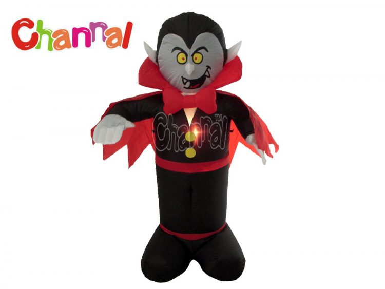 inflatable vampire Halloween decoration with lights for yard