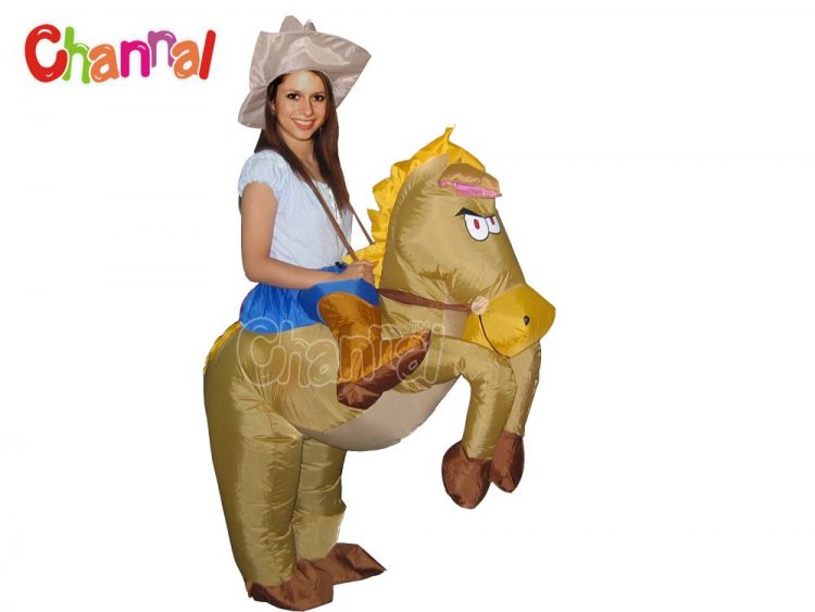 funny inflatable horse costume for Halloween party