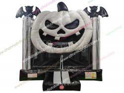 white pumpkin bounce house