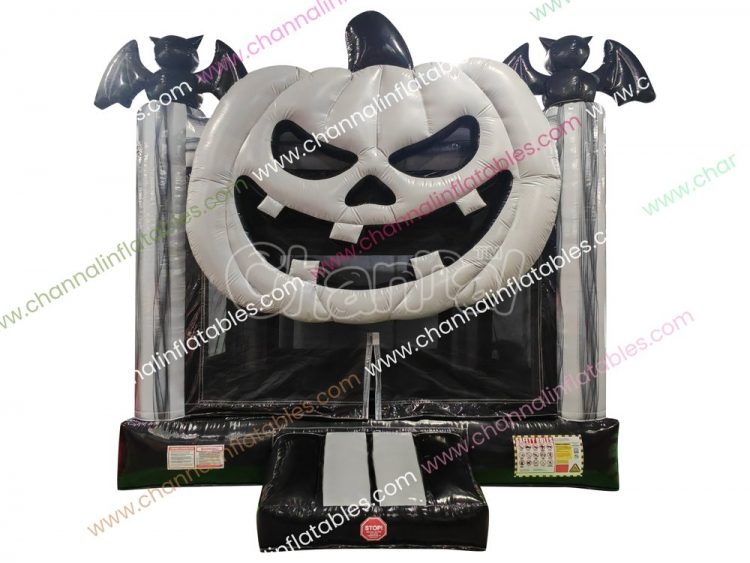 white pumpkin bounce house