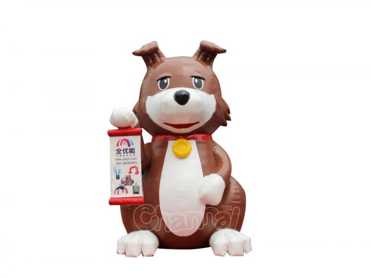 giant sitting dog inflatable for advertising