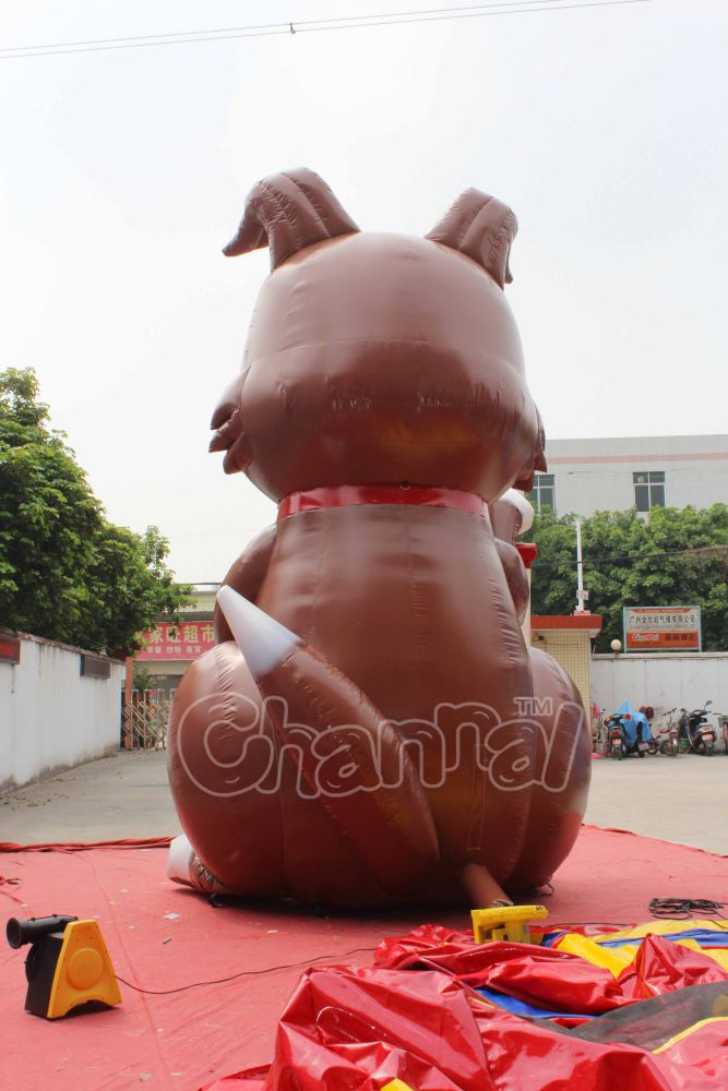 Giant Sitting Dog Inflatable Channal Inflatables