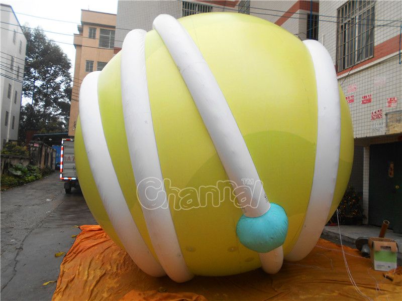 Yellow Inflatable Ball Balloon Channal Inflatables