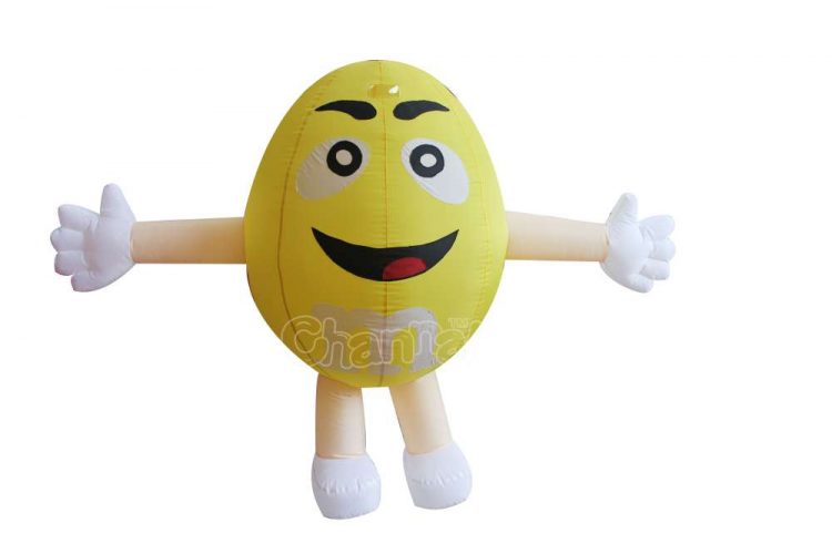 yellow m&m inflatable