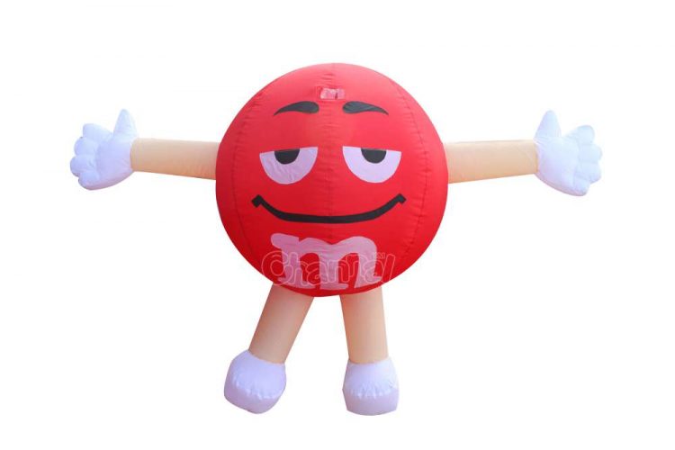 red m&m inflatable