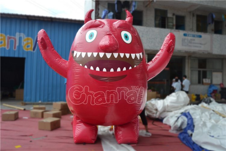 red monster inflatable costume