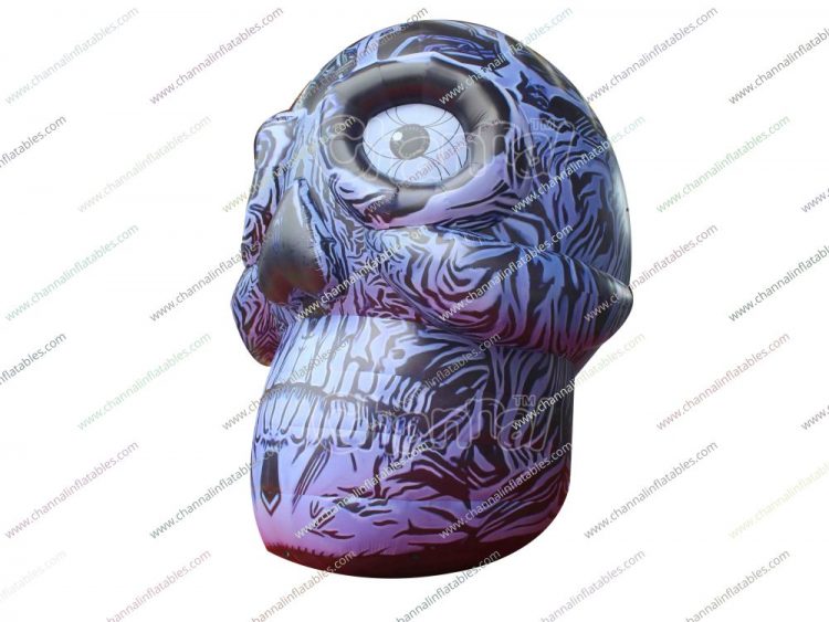 large inflatable skull (side view)