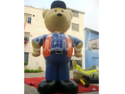 inflatable bear worker for company and business