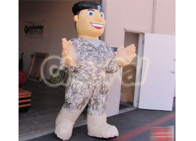 life size inflatable soldier gi johnny