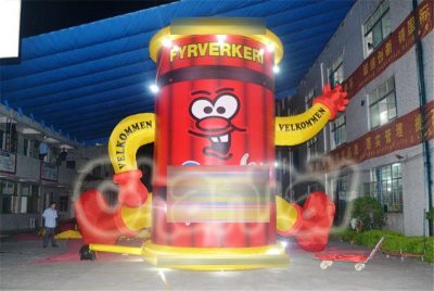 large inflatable firework for advertising