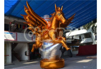 golden inflatable Pegasus horse decoration