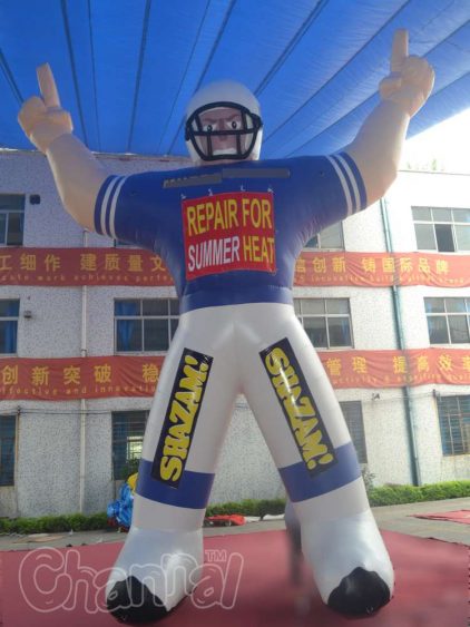 giant inflatable ameriacan football player