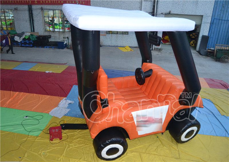 Orange Inflatable Golf Cart Channal Inflatables