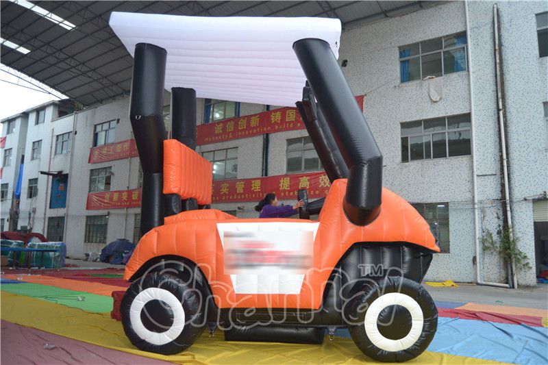 Orange Inflatable Golf Cart Channal Inflatables