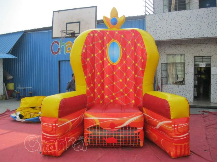 inflatable king's throne for kid's brithday