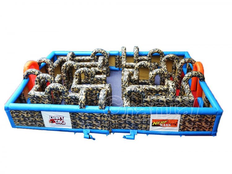 nerf war inflatable maze arena