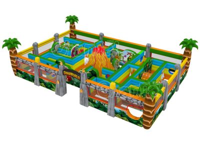 dinosaur inflatable maze