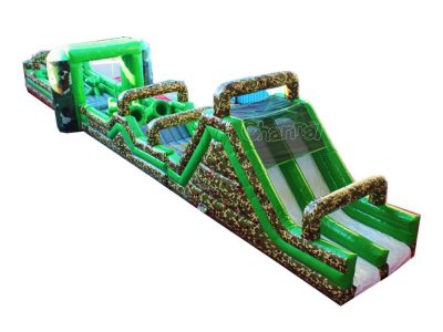 camo inflatable obstacle course