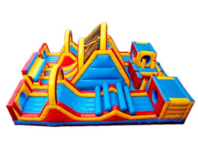 adventure rush inflatable obstacle course for sale