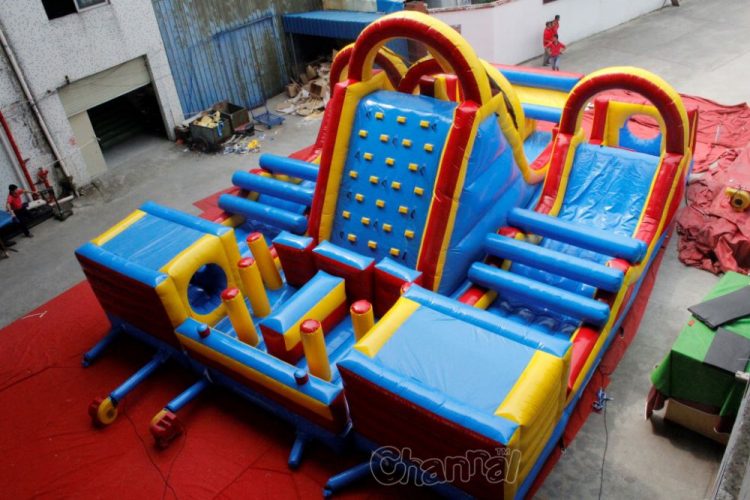 adventure rush obstacle course inflatable