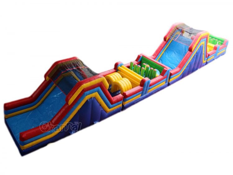 large inflatable obstacle course