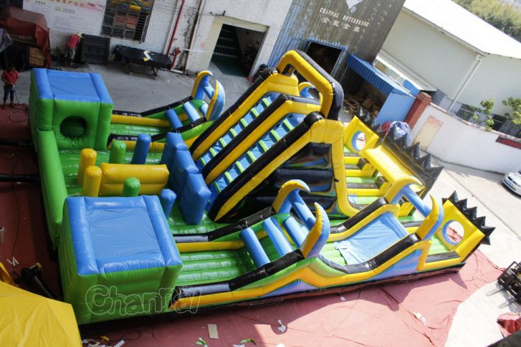 thunder force inflatable obstacle course for kids