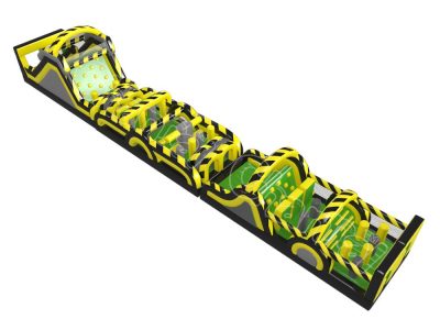 large toxic zone inflatable obstacle course