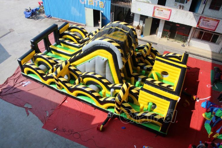 toxic nuclear inflatable obstacle course
