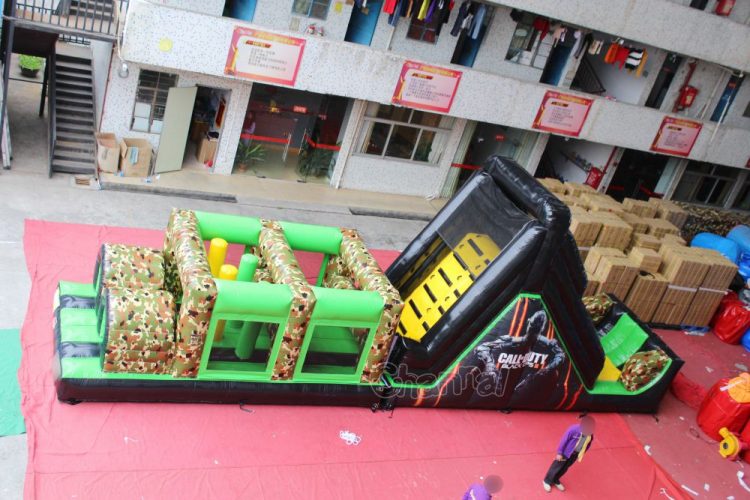 commercial call of duty black ops inflatable assault course for kids