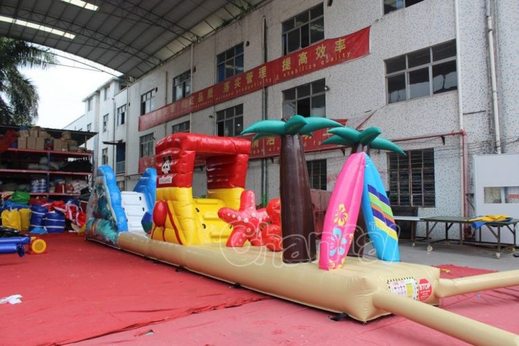 beach time inflatable obstacle course for kids