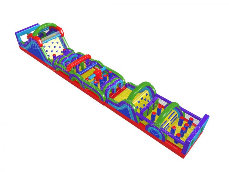 long inflatable obstacle course