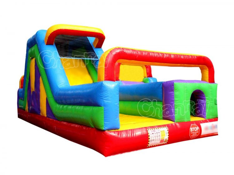 one lane small inflatable obstacle course for kids
