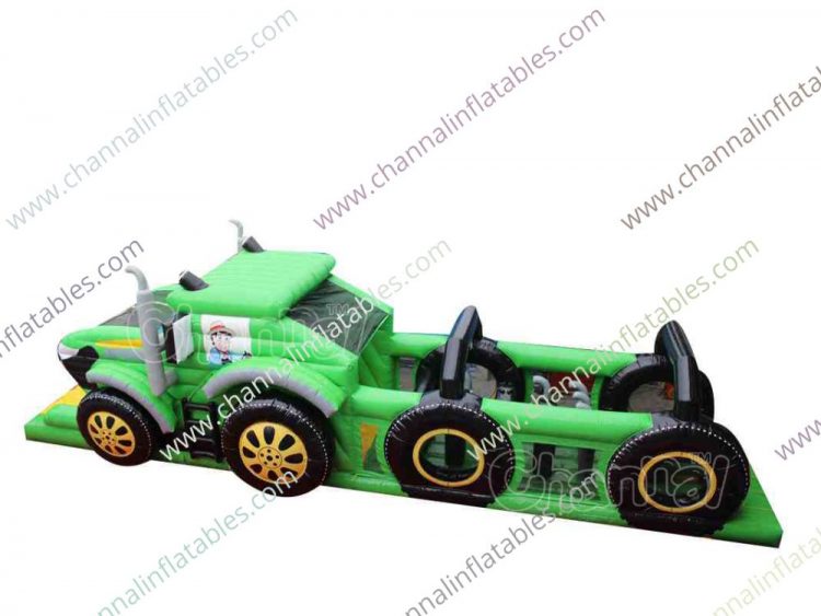 farm tractor inflatable obstacle course