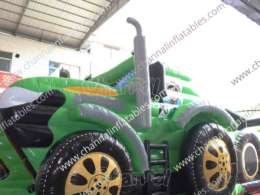 Farm Tractor Inflatable Obstacle Course - Channal Inflatables
