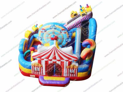 amusement park theme inflatable playground