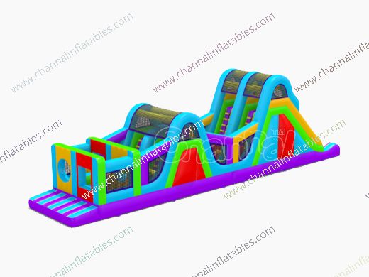 water slide inflatable obstacle course