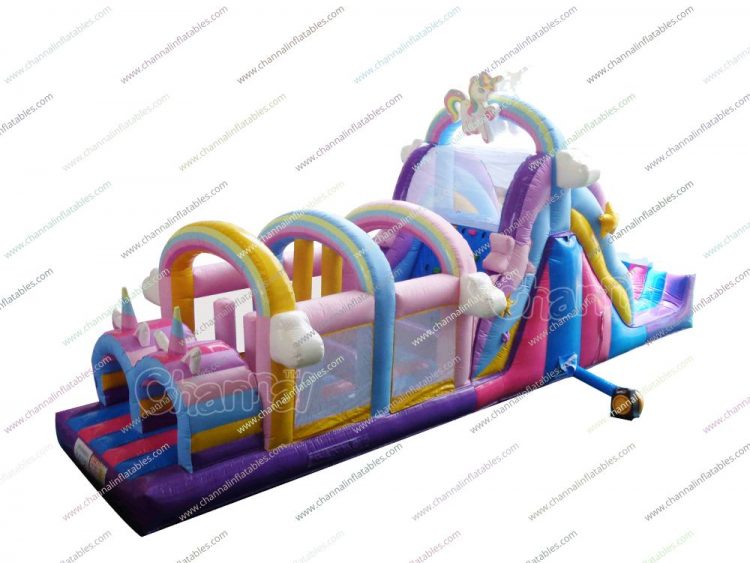 commercial inflatable unicorn course