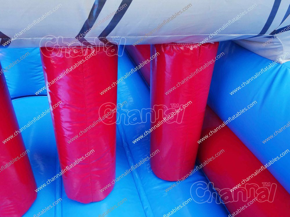 U Turn Inflatable Obstacle Course Channal Inflatables