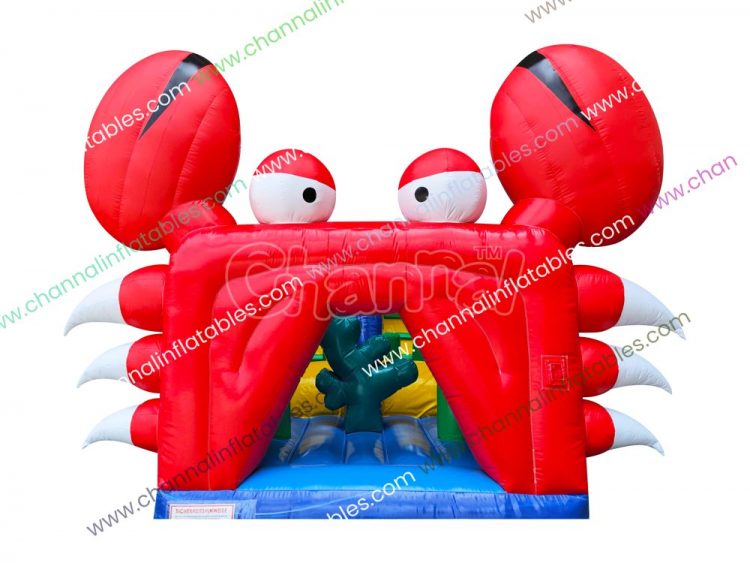 red crab inflatable obstacle course