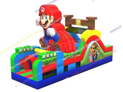Super Mario theme small obstacle course inflatable