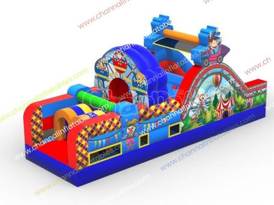 carnival theme small inflatable obstacle course