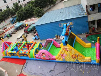 circus inflatable obstacle course