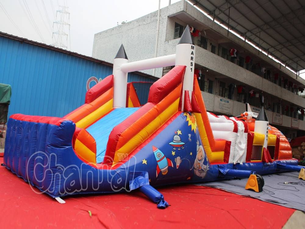 Rocket Inflatable Obstacle Course - Channal Inflatables