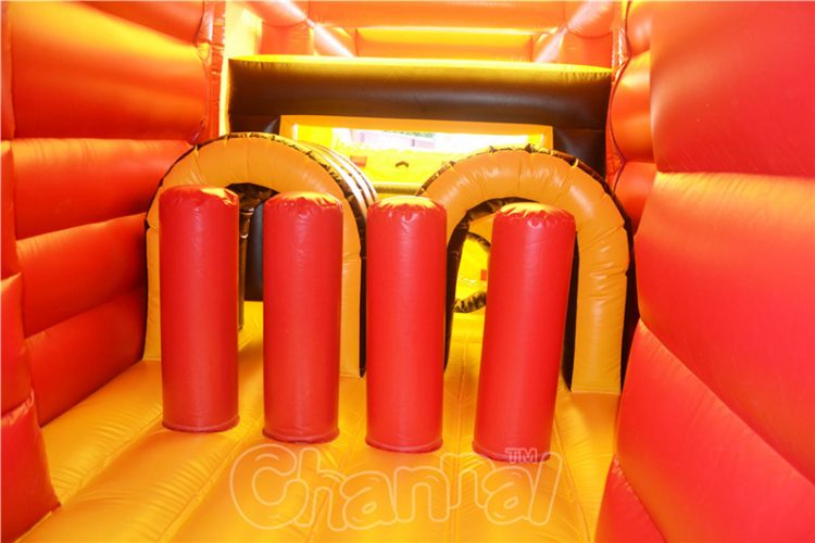 pop ups and inflatable obstacle tunnel