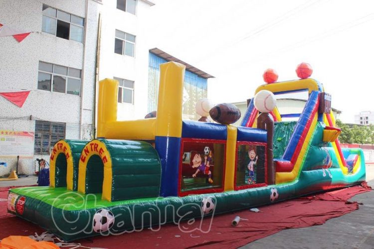 sports teen inflatable obstacle course