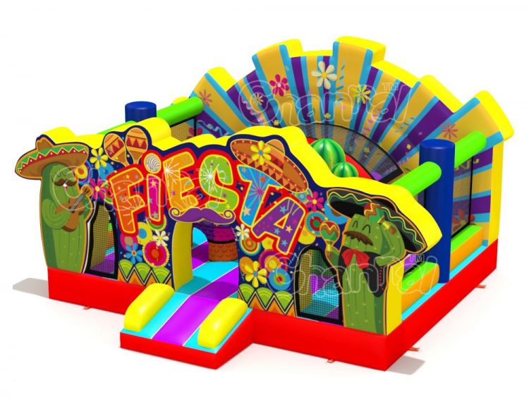 Mexican fiesta inflatable playground