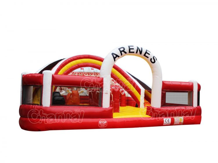 inflatable bullring playground